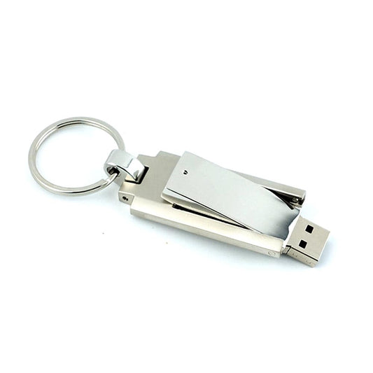 USB-Stick Schlüsselanhänger aus Metall mit Gravur | Ihr Firmenname oder Logo